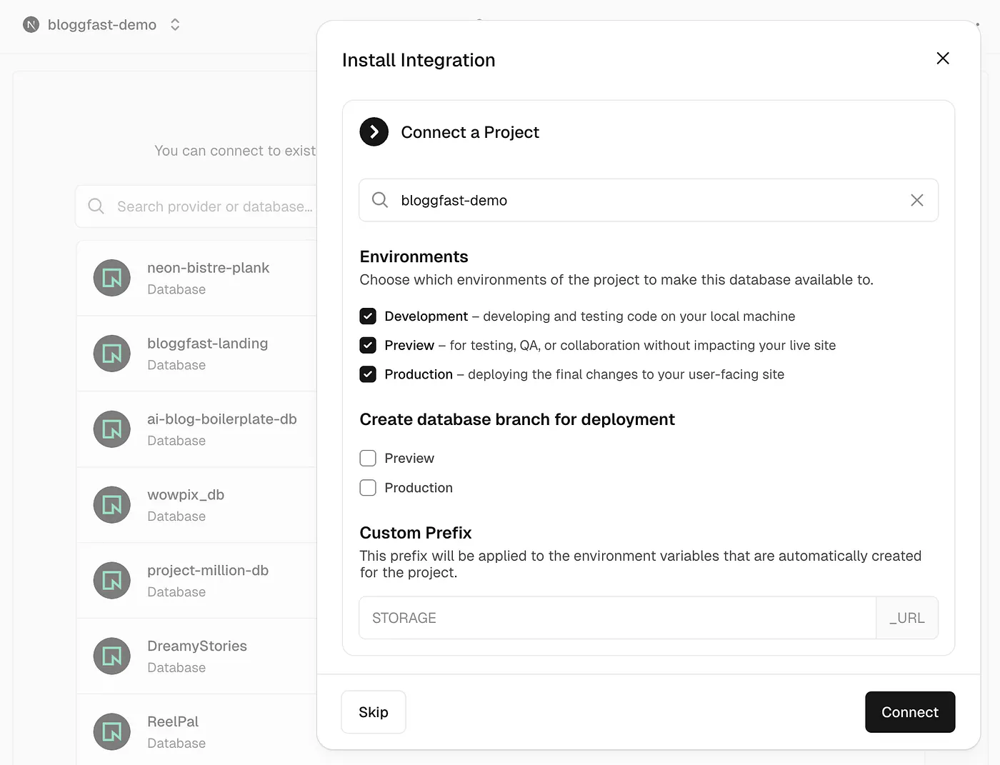 Adding Neon support for BloggFast in Vercel. Image by Jim Clyde Monge