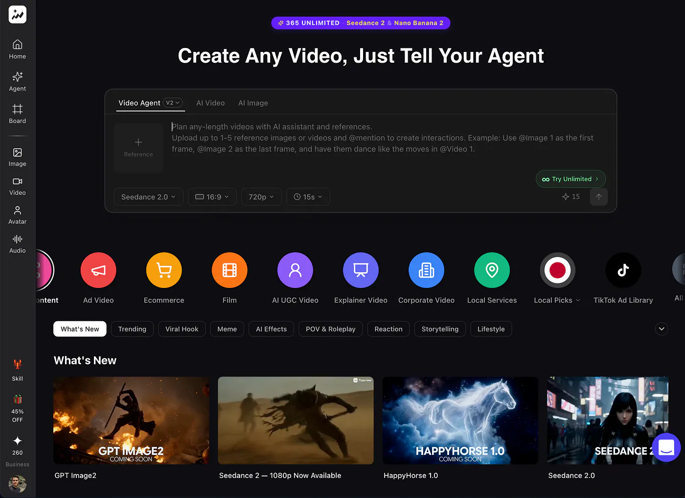 Creating AI videos on Topview