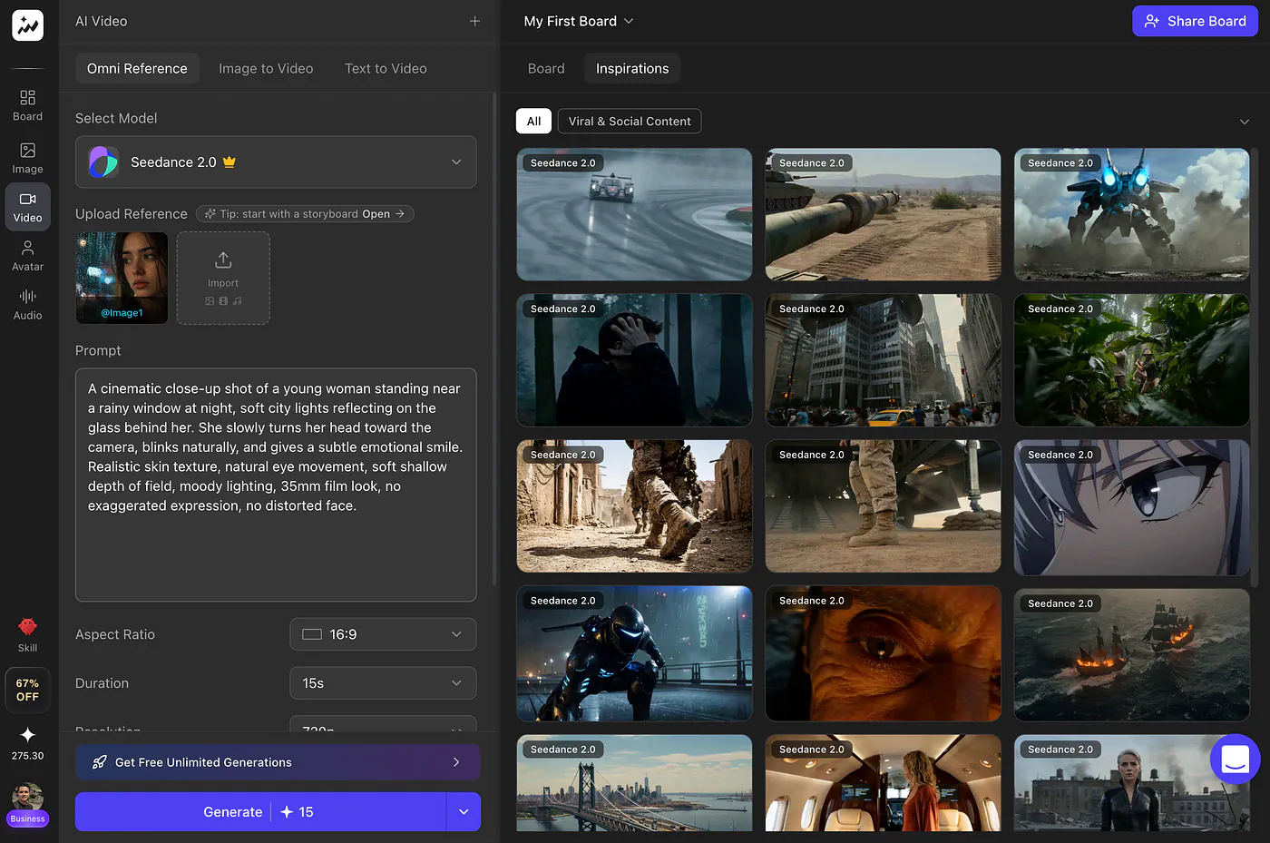 Topview AI video generator dashboard. Image by Jim Clyde Monge