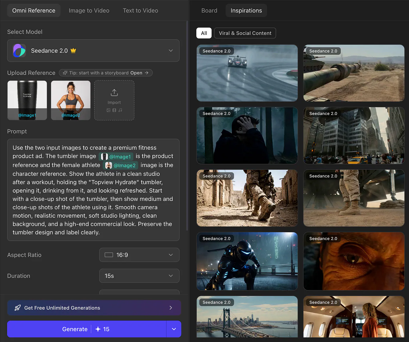 Video generator dashboard on Topview. Image by Jim Clyde Monge