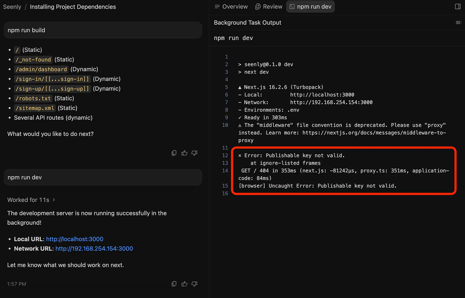 Antigravity 2.0 dashboard build error example. Image by Jim Clyde Monge