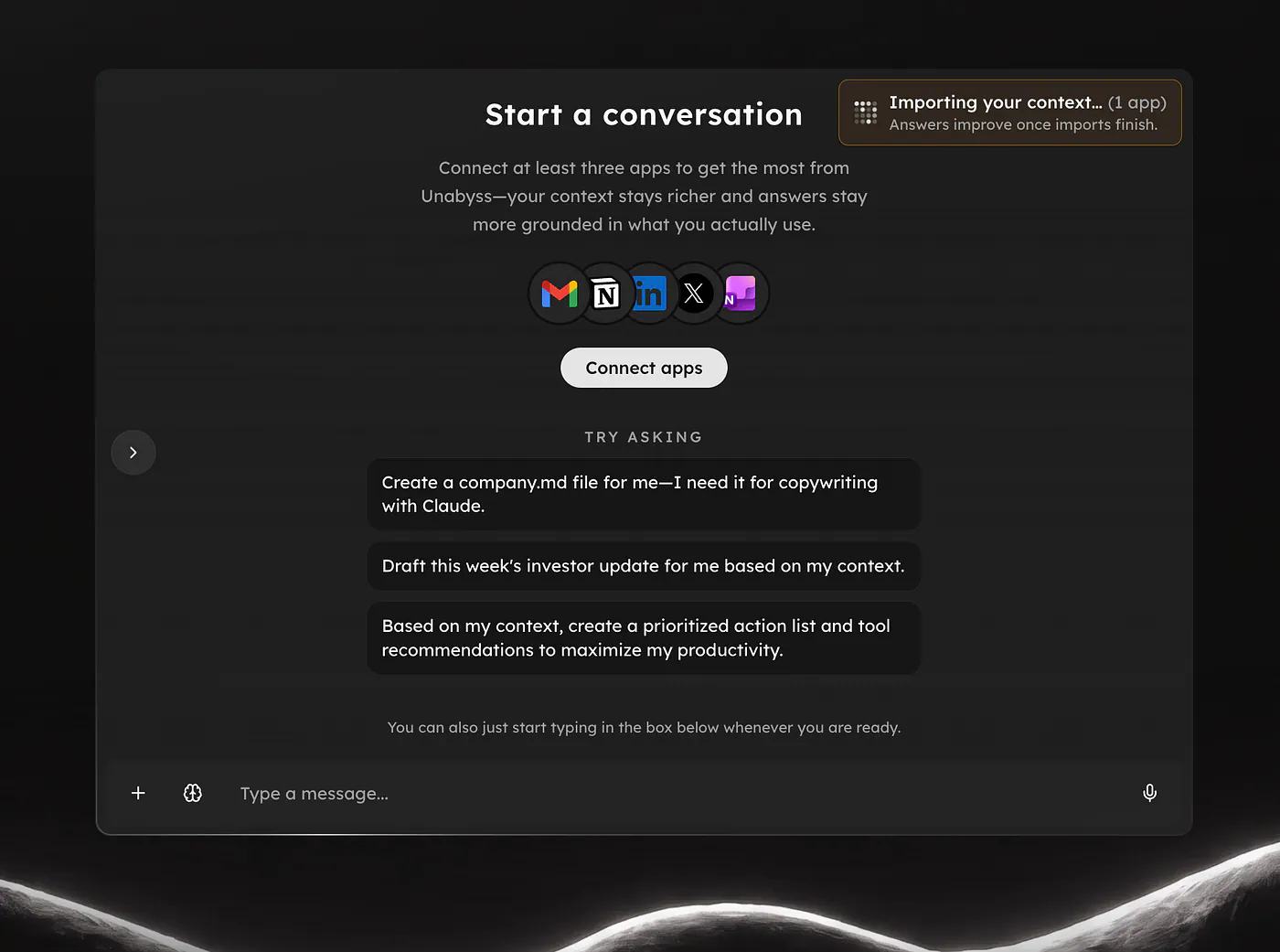 Unabyss chat interface. Image by Jim Clyde Monge