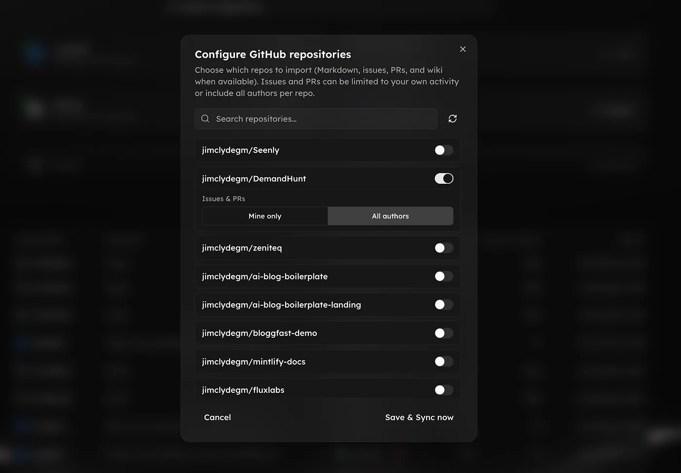Unabyss GitHub configuration screen. Image by Jim Clyde Monge