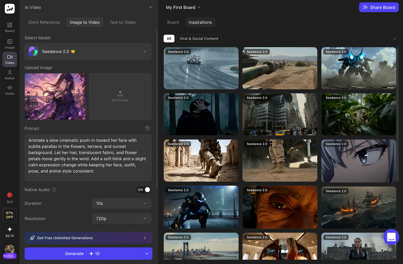 Topview video generation dashboard. Image by Jim Clyde Monge