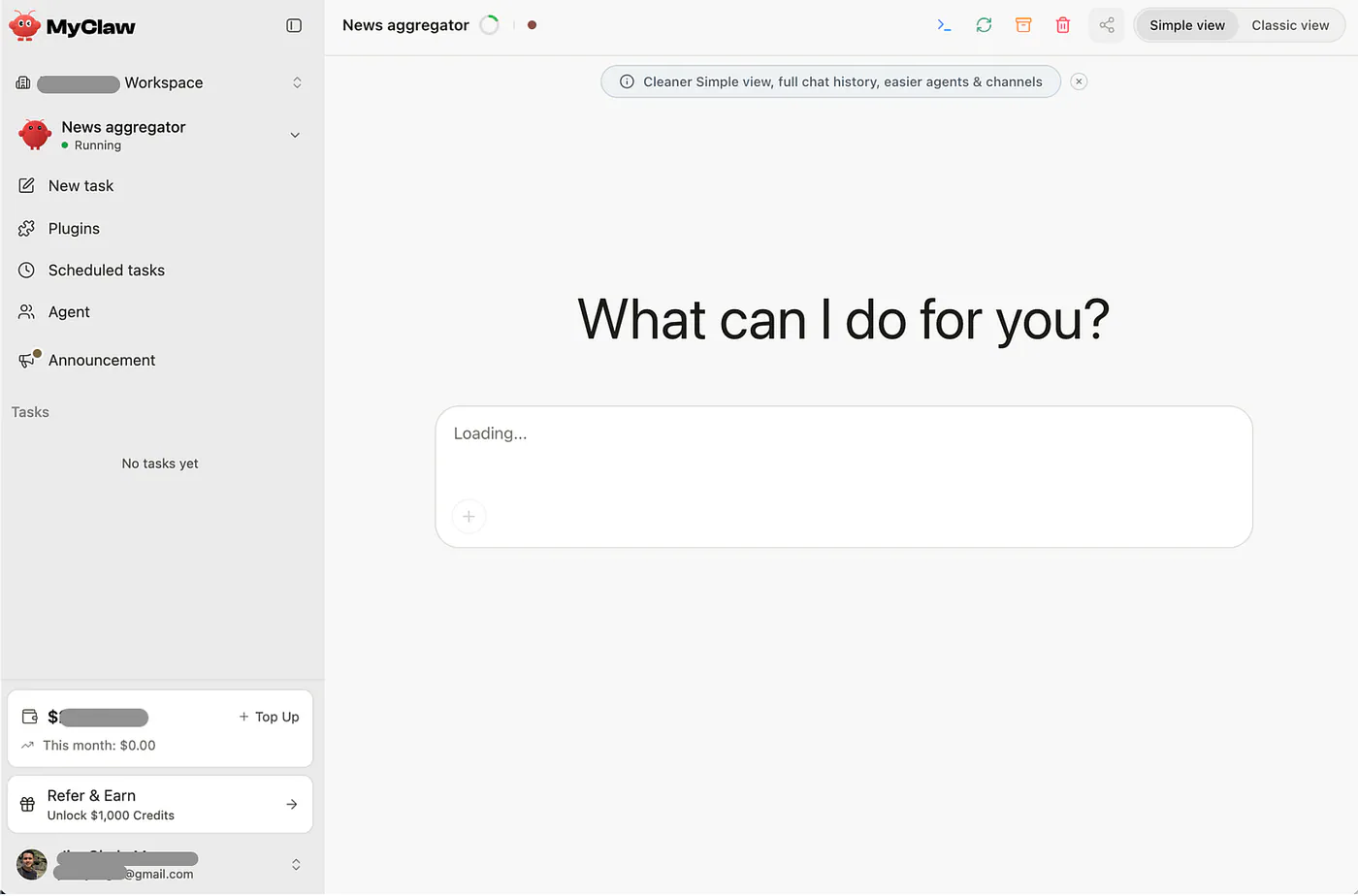 Chatting with your own MyClaw example. Image by Jim Clyde Monge