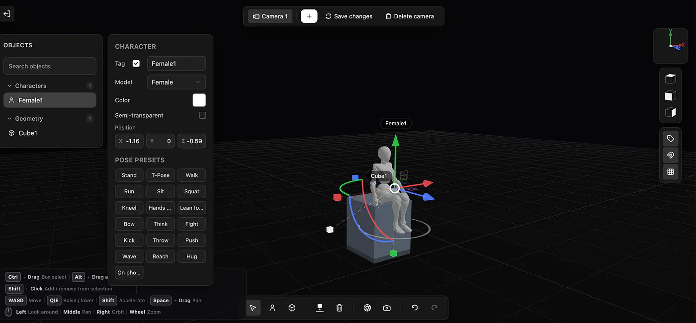 Topview’s 3D shot composer. Image by Jim Clyde Monge