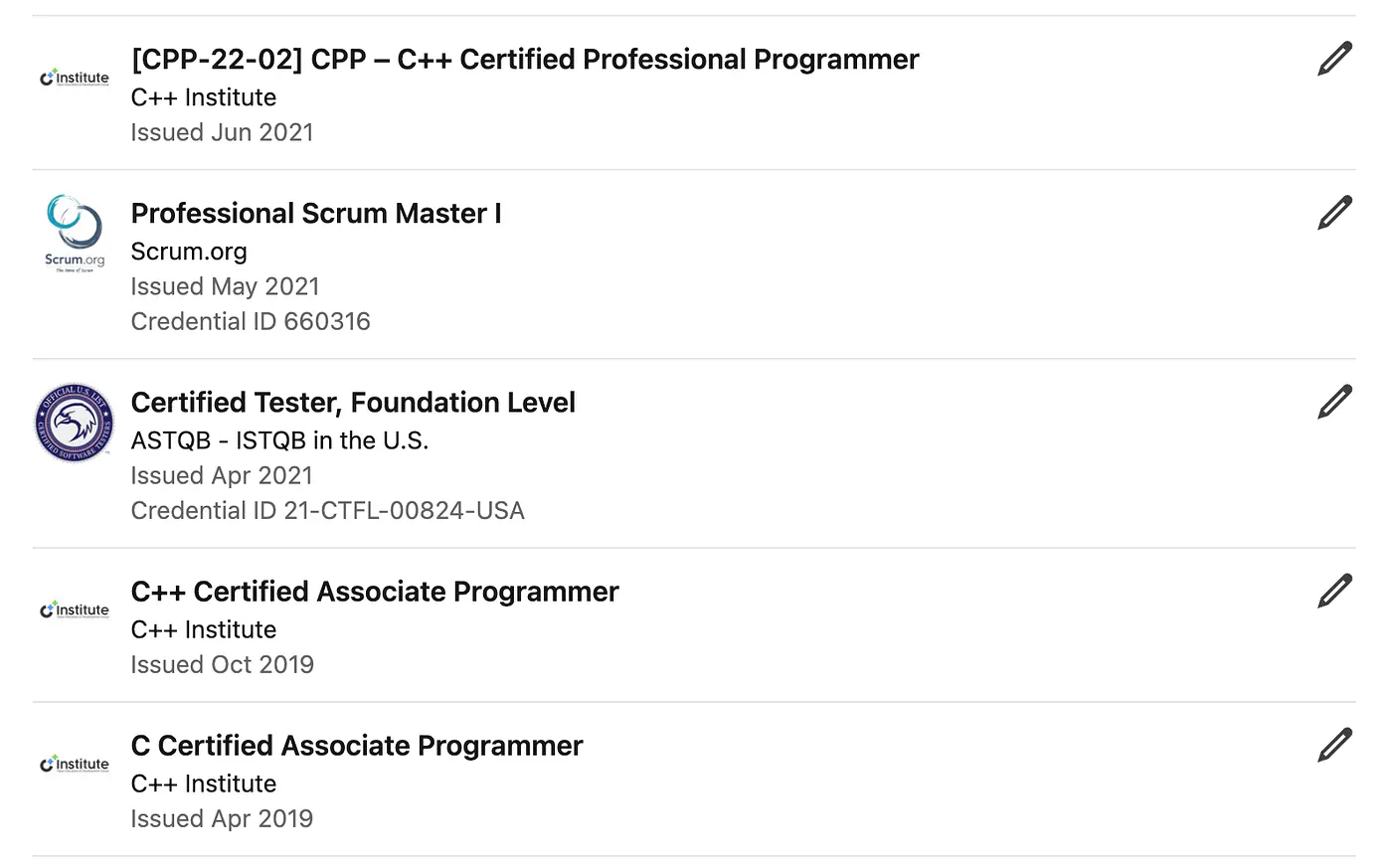Jim Clyde Monge credentials as a software developer