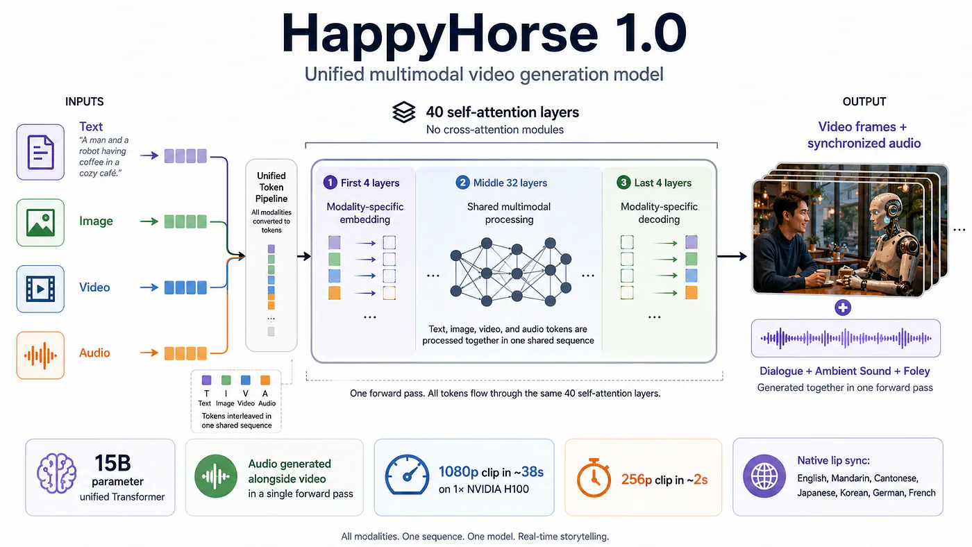 summary of the technical details of Happy Horse 1.0