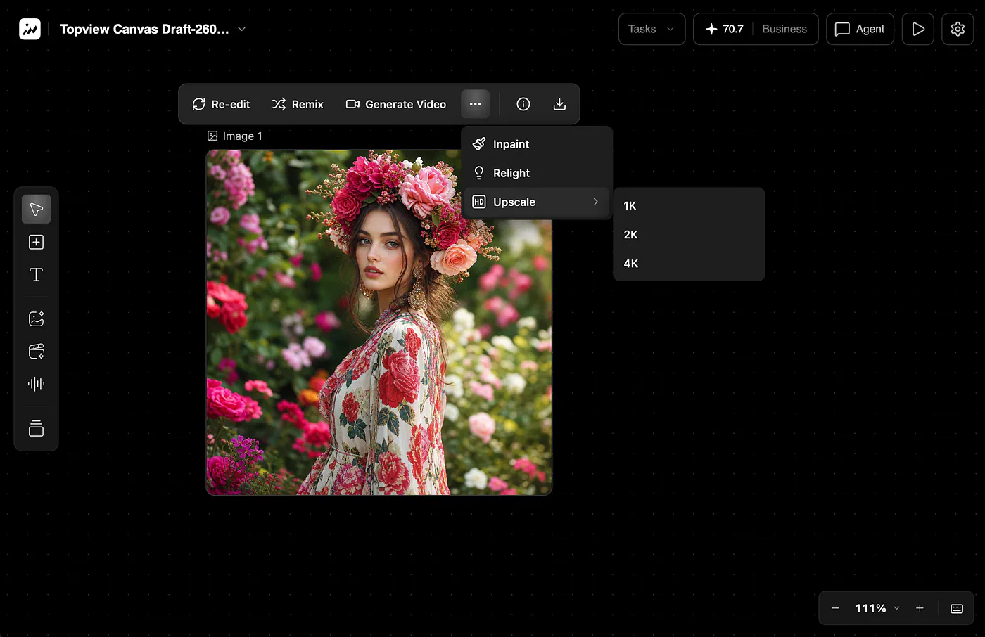 Topview canvas image generation example. Image by Jim Clyde Monge