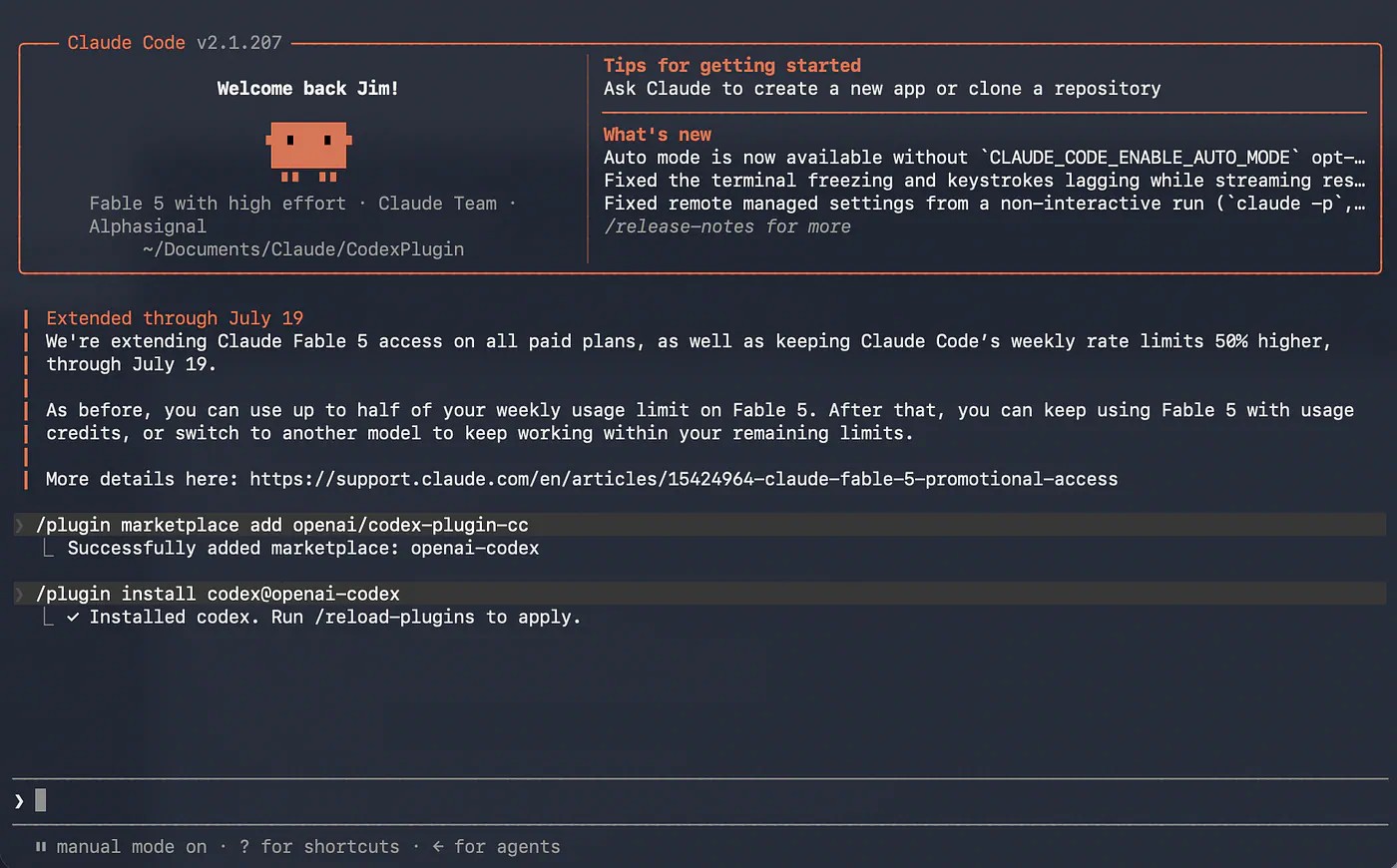 Installing Codex plugin in Claude Code. Image by Jim Clyde Monge