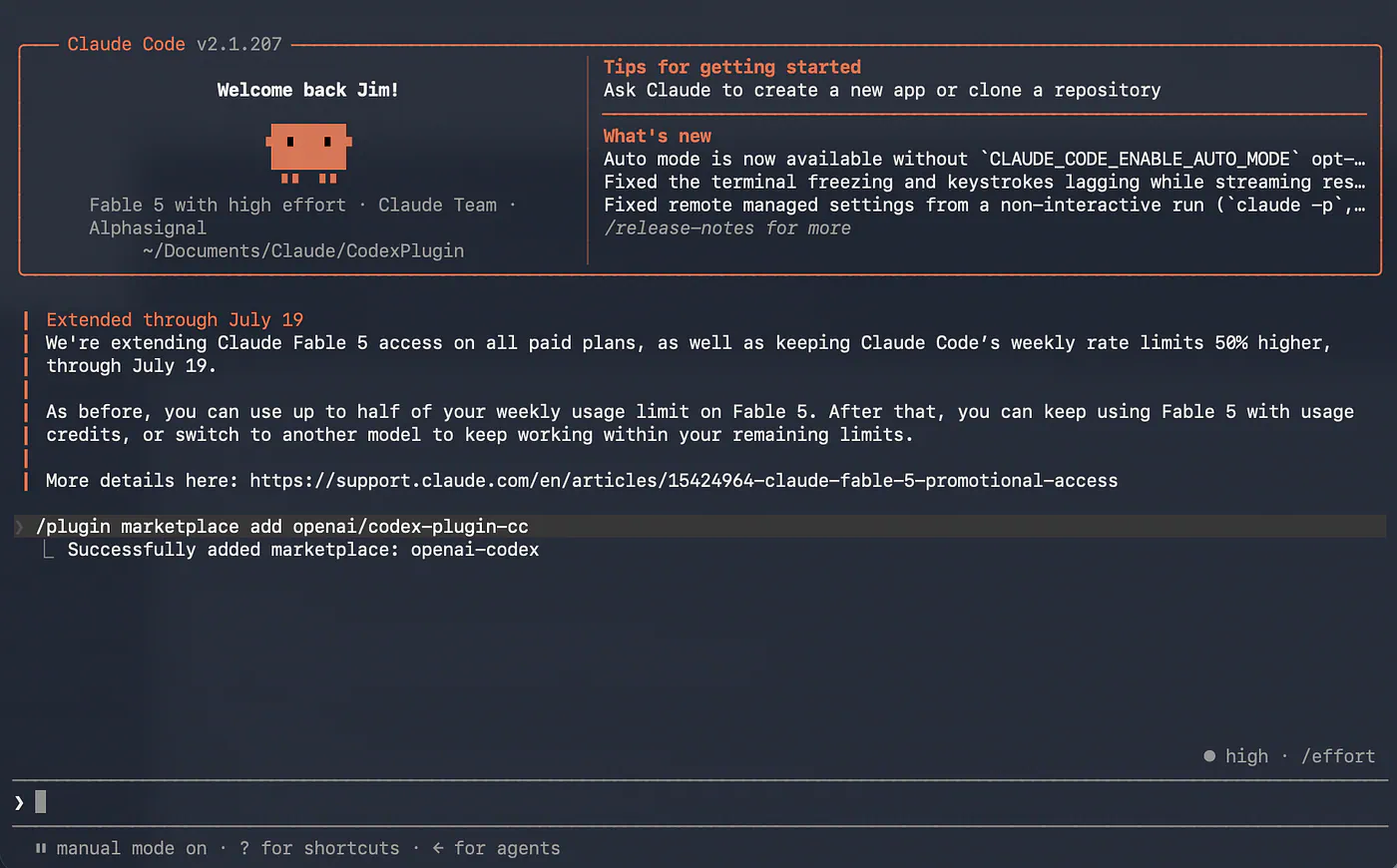 Installing Codex plugin in Claude Code. Image by Jim Clyde Monge