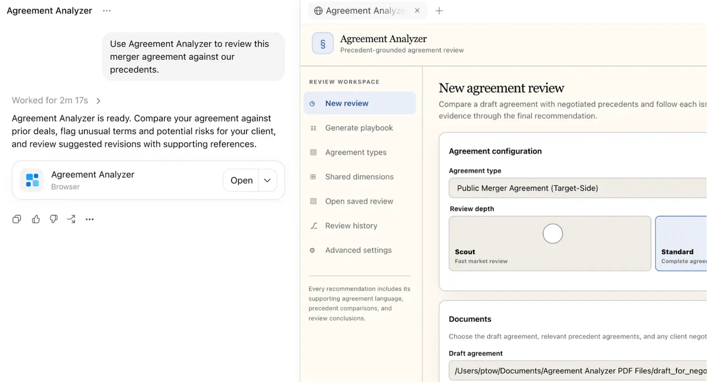 Sample use case of Astra for Law with Sullivan & Cromwell’s playbooks and precedents