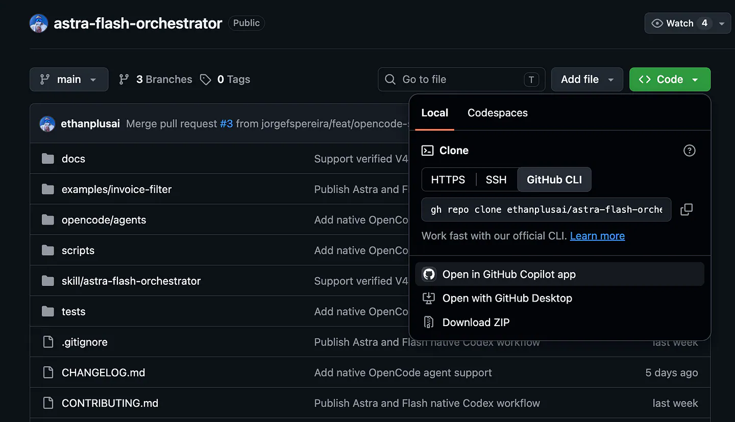 Astra Flash Orchestrator GitHub. Image by Jim Clyde Monge