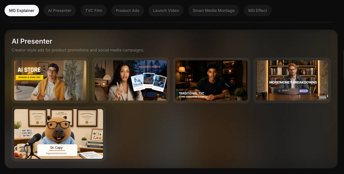 Fotor video templates. Image by Jim Clyde Monge