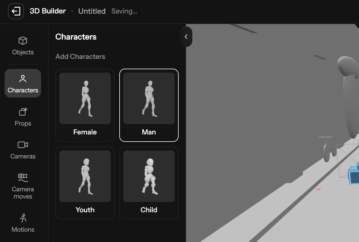 Adding a character in a 3D scene. Image by Jim Clyde Monge
